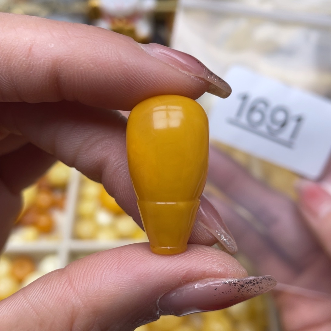 蜜蜡珠宝奇石未镶嵌粉点14.2