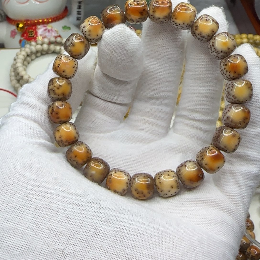 观***然星月菩提手串火烧云10×9