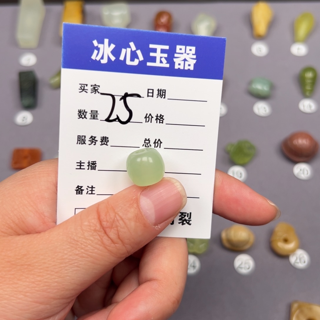 岫玉颈饰未镶嵌再**口