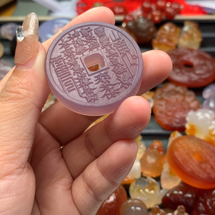 玛瑙/玉髓颈饰未镶嵌浪***头
