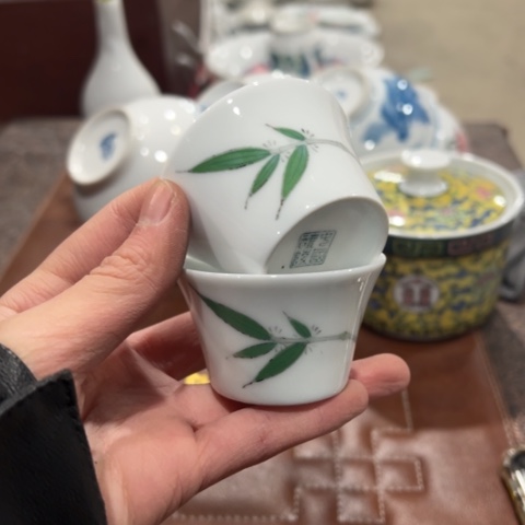 醴陵高温瓷釉下手绘40毫升
