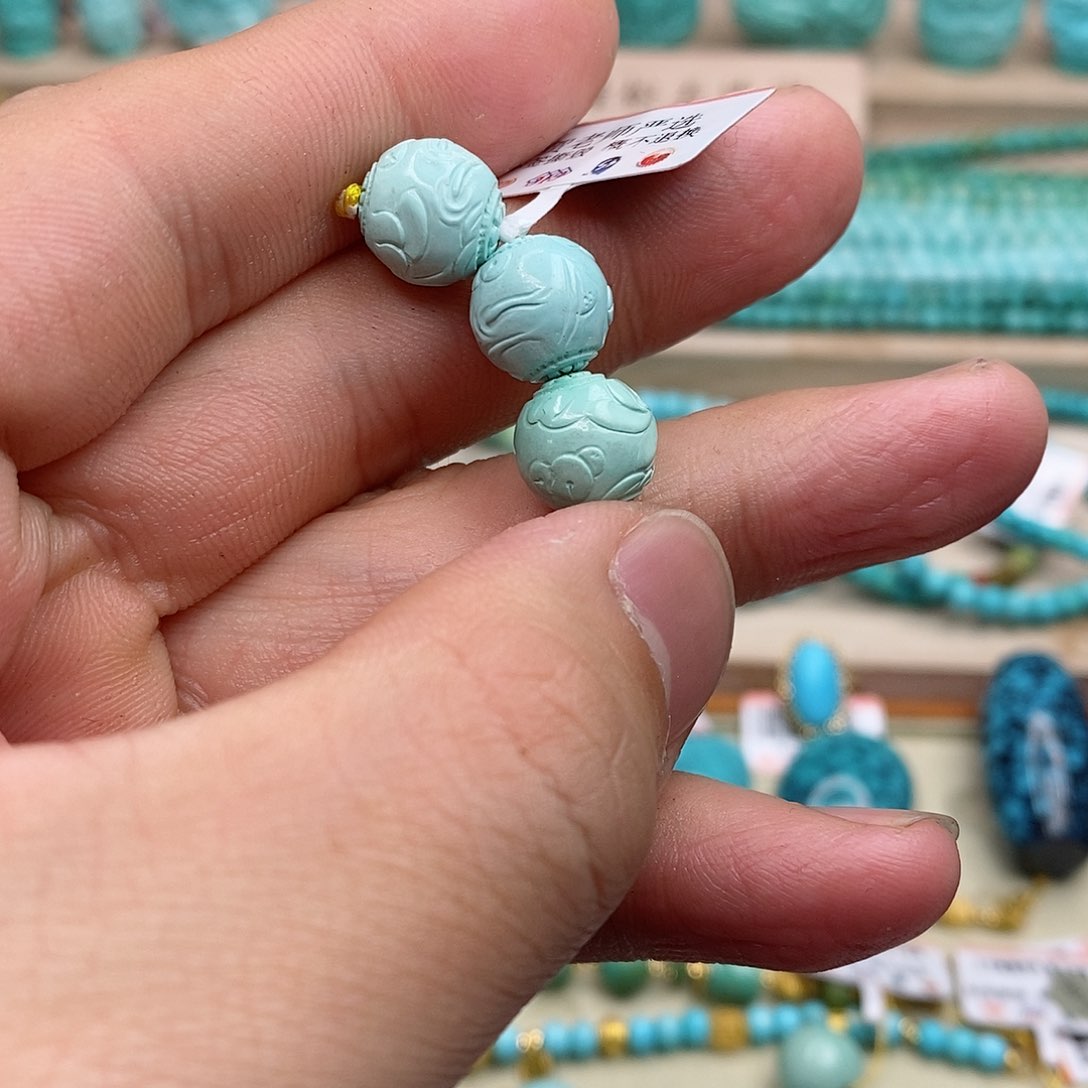 绿松石珠宝奇石未镶嵌