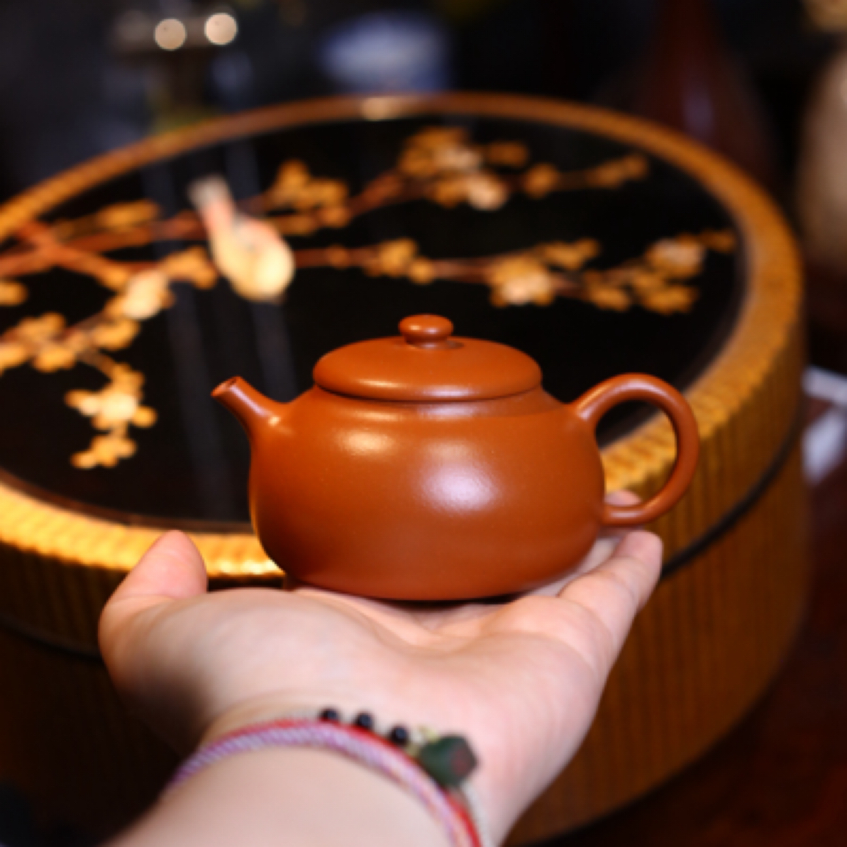 原矿朱泥紫砂壶 茄段壶 半手工170cc茶具