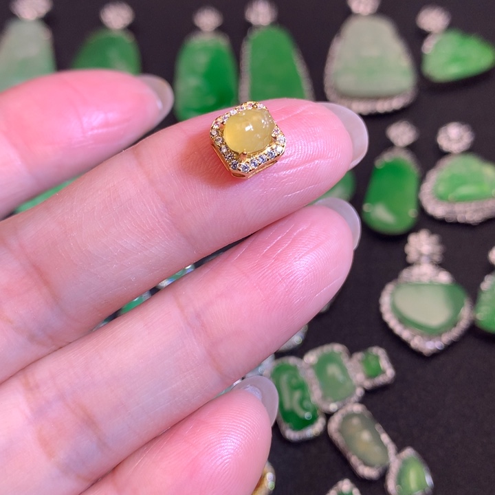 翡翠银S925镶嵌套链金蟾