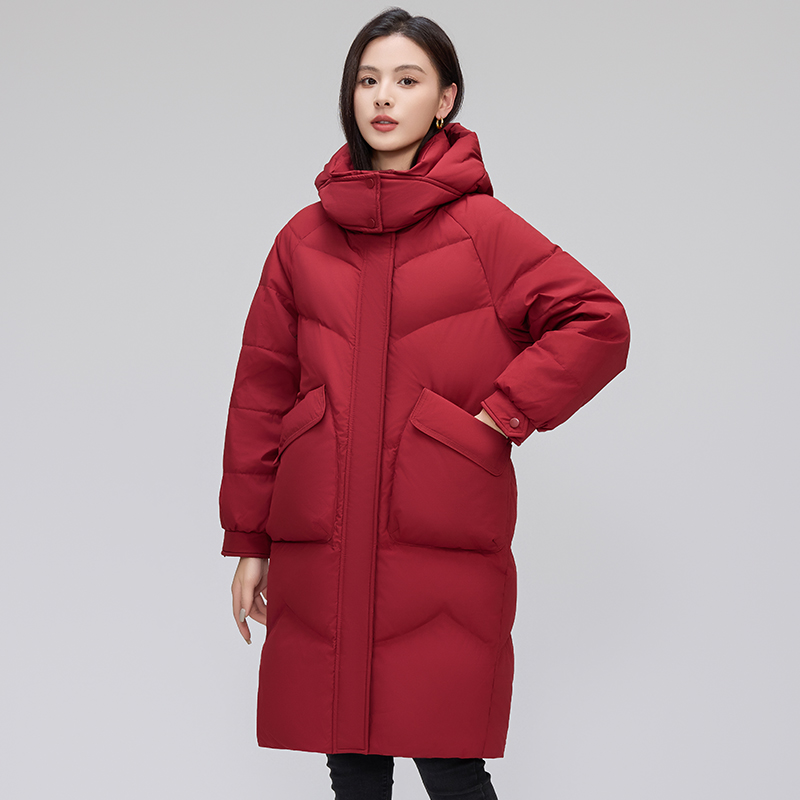 冬季新款轻职风中长款女装时尚户外情侣棉衣保暖加厚防风外套