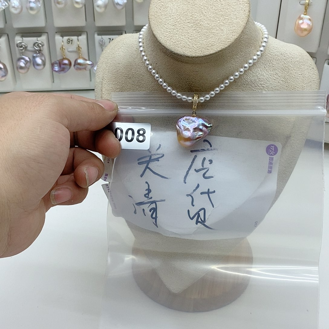 淡水珍珠颈饰合金