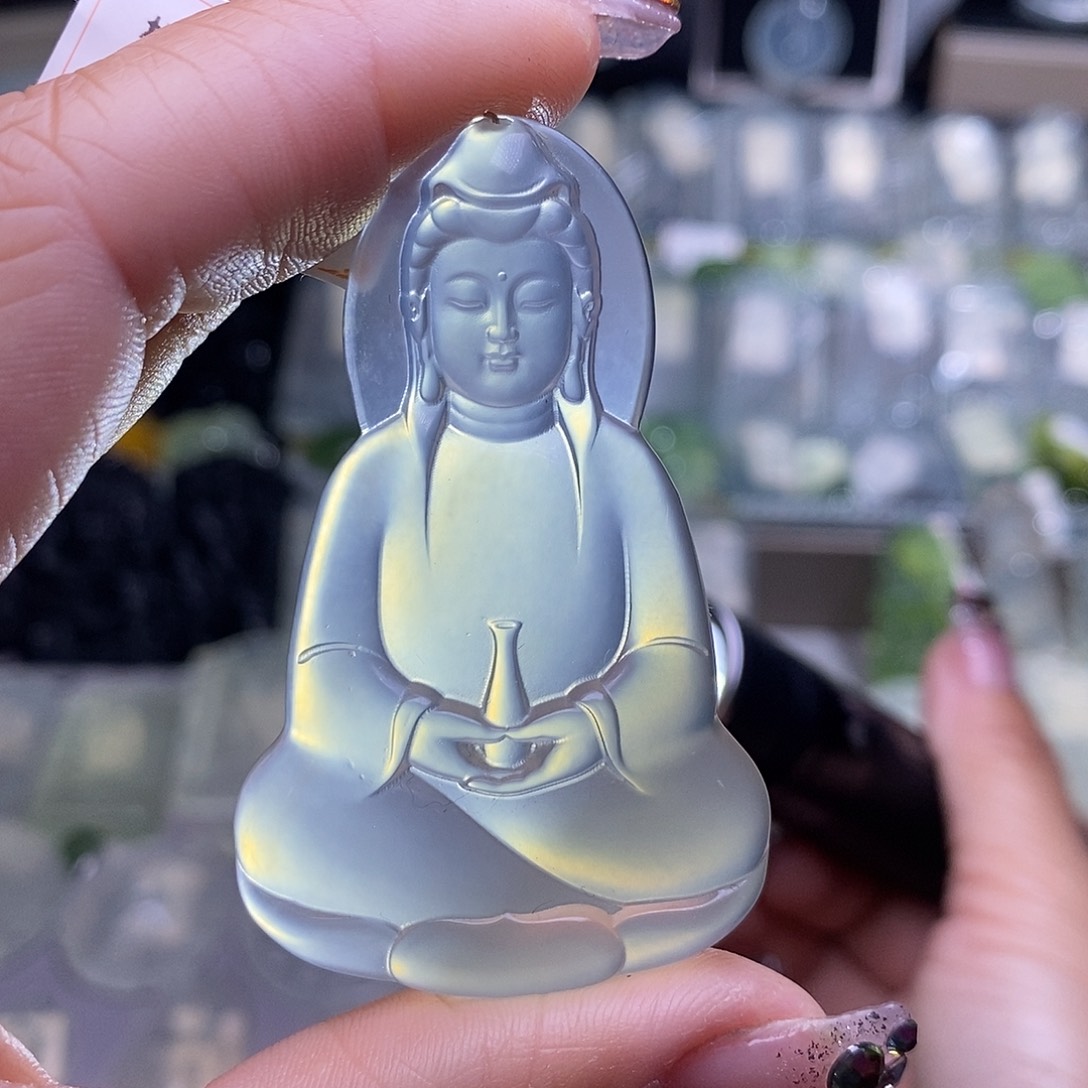 蛇纹石玉颈饰未镶嵌大*