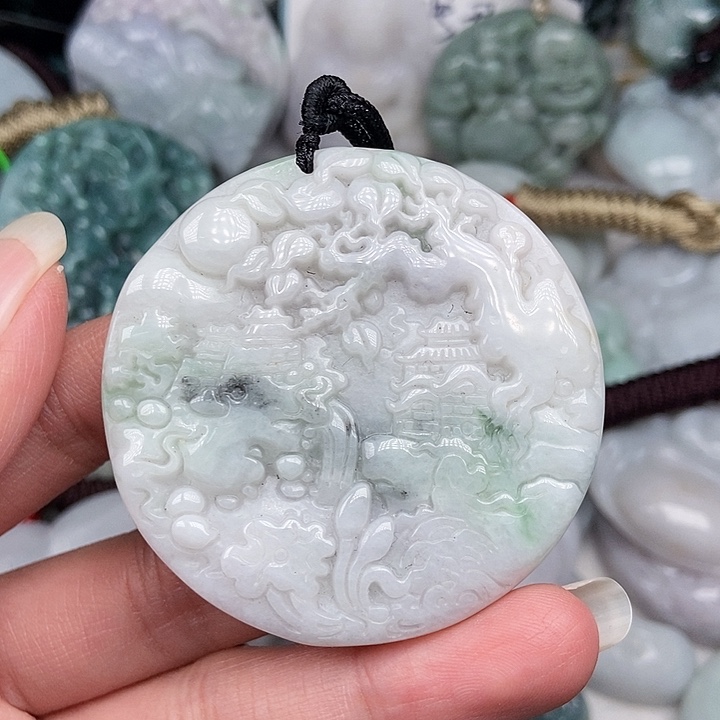 颈饰未镶嵌翡翠翡翠