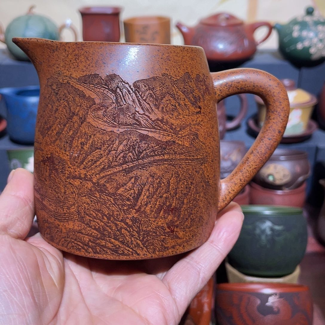 原矿紫砂手工主人杯