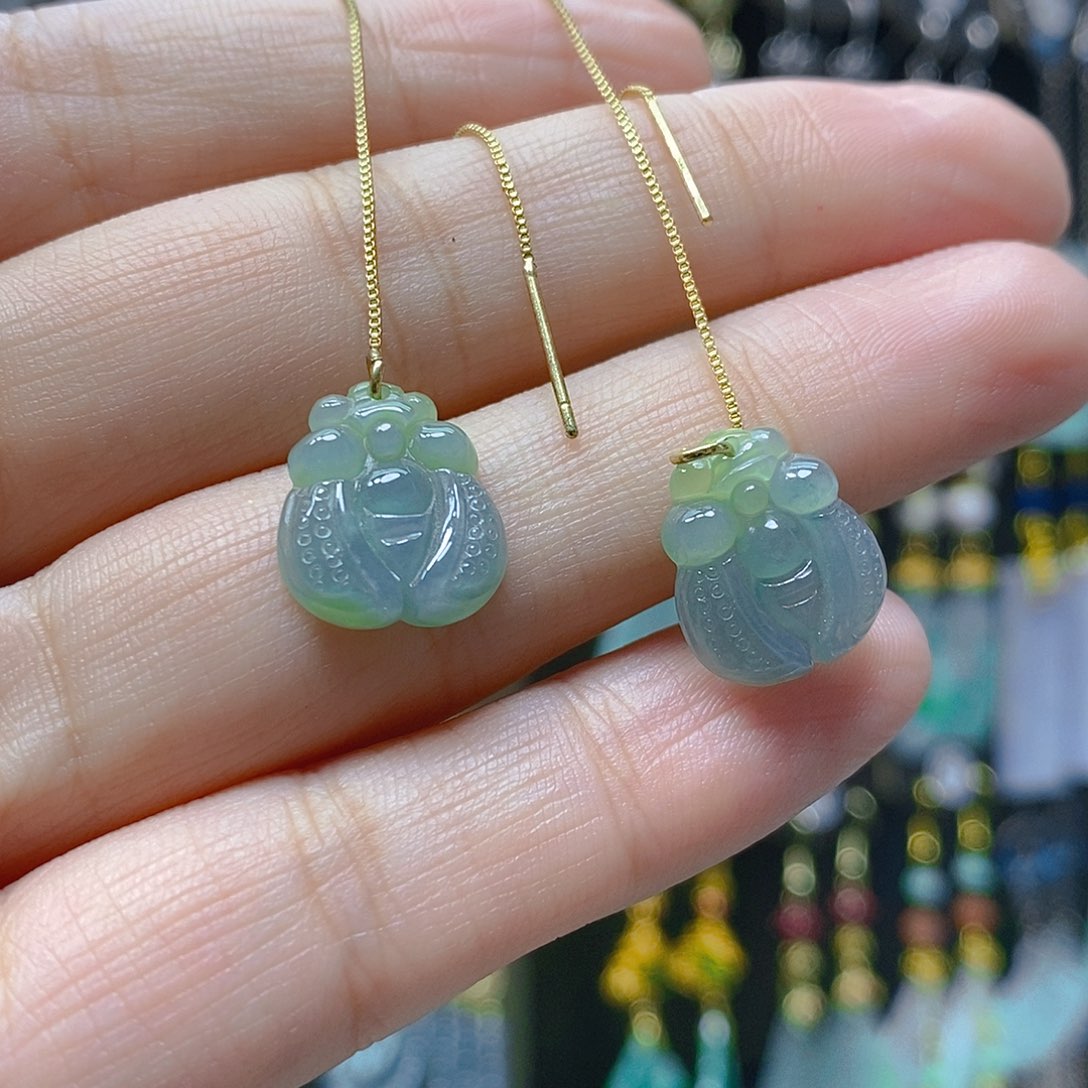 未镶嵌翡翠耳饰翡翠