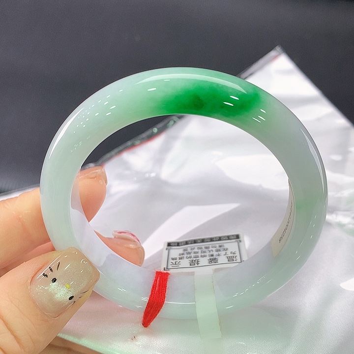 未镶嵌手镯翡翠正圈53