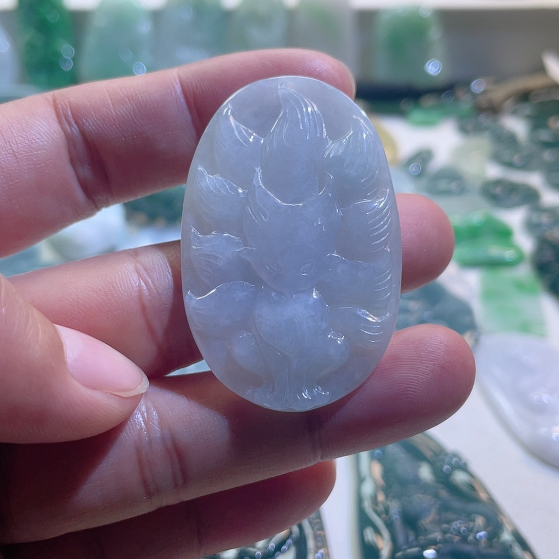 翡翠颈饰未镶嵌翡翠挂件