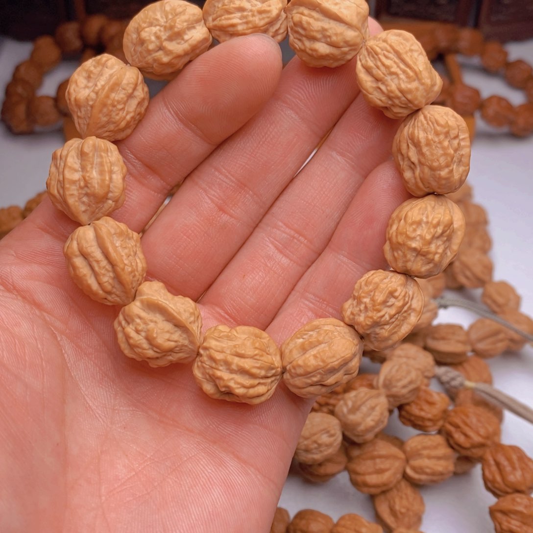 桃核手串蛤蟆头尺寸17
