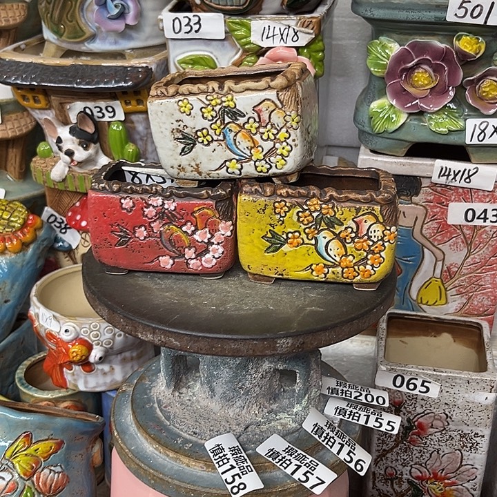 粗陶材质多肉花盆