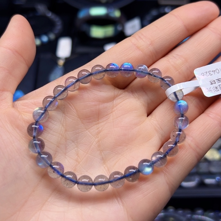 手串未镶嵌拉长石大*7左右