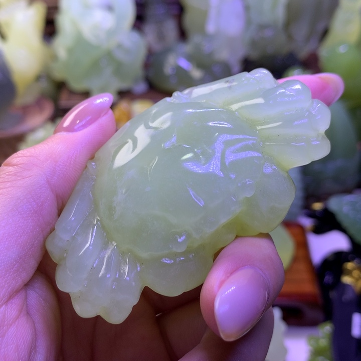 岫玉未镶嵌手把件