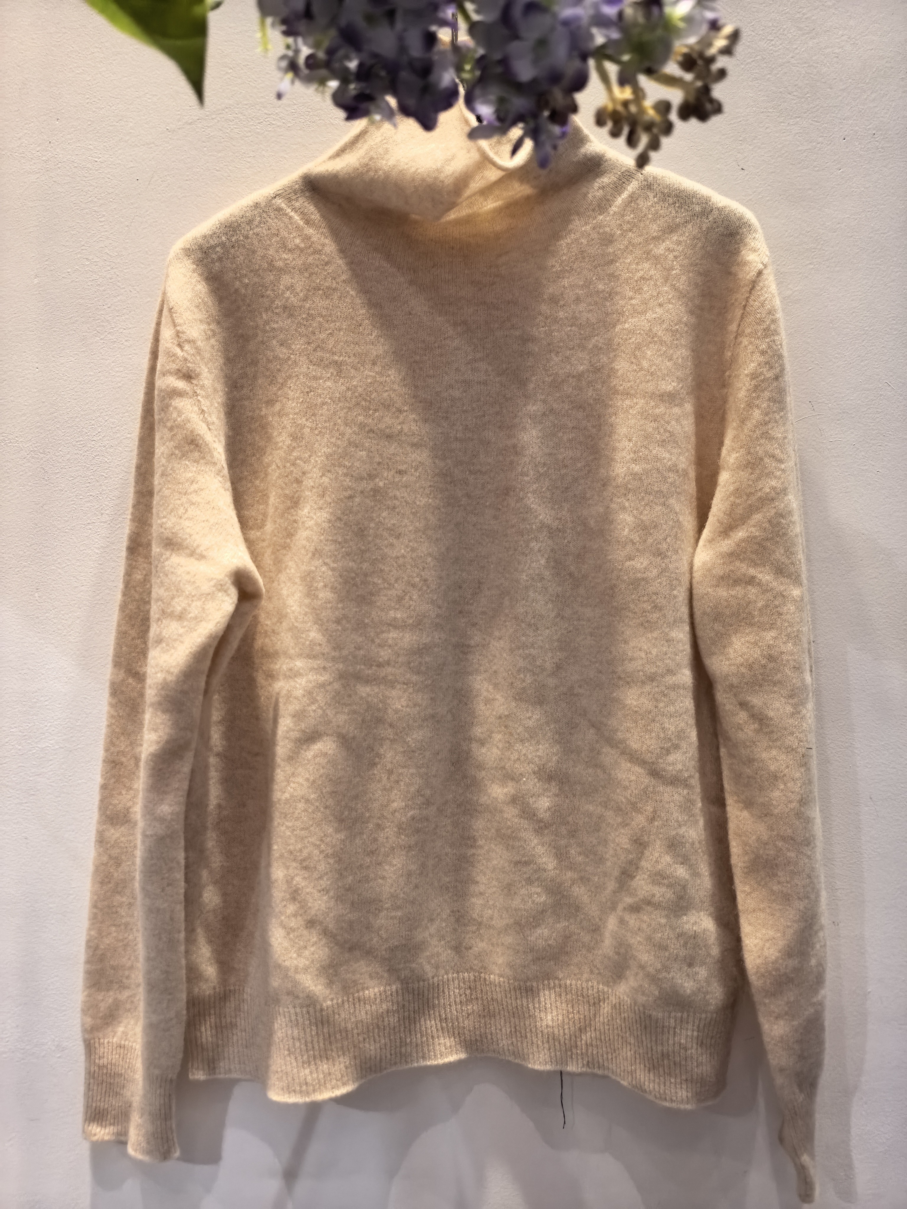 半高领修身型女常规袖高领羊绒衫打底衫秋冬长袖休闲堆领