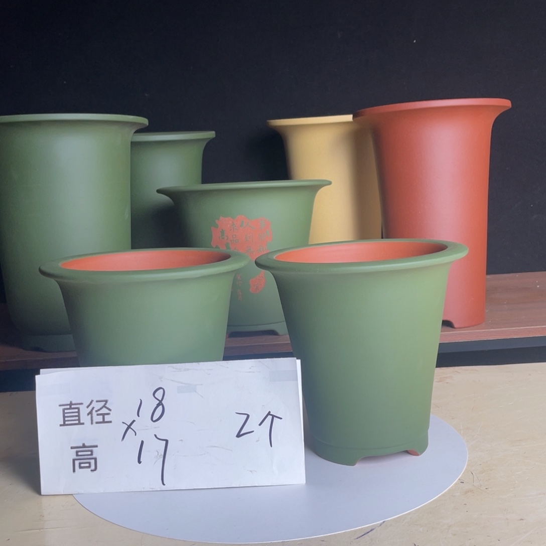 宜兴原矿紫砂花盆