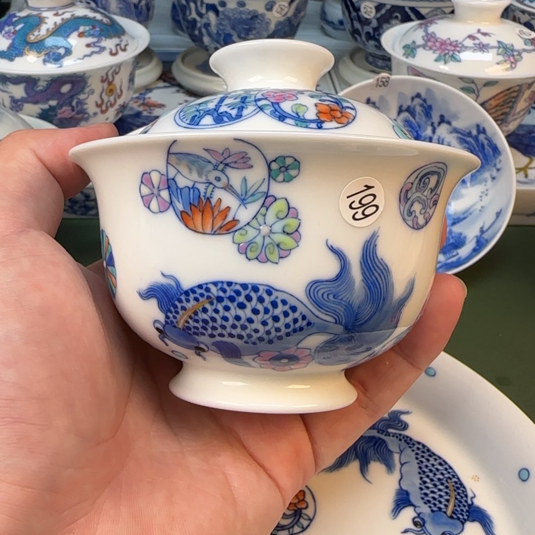 彦祖纯手工手绘茶具199