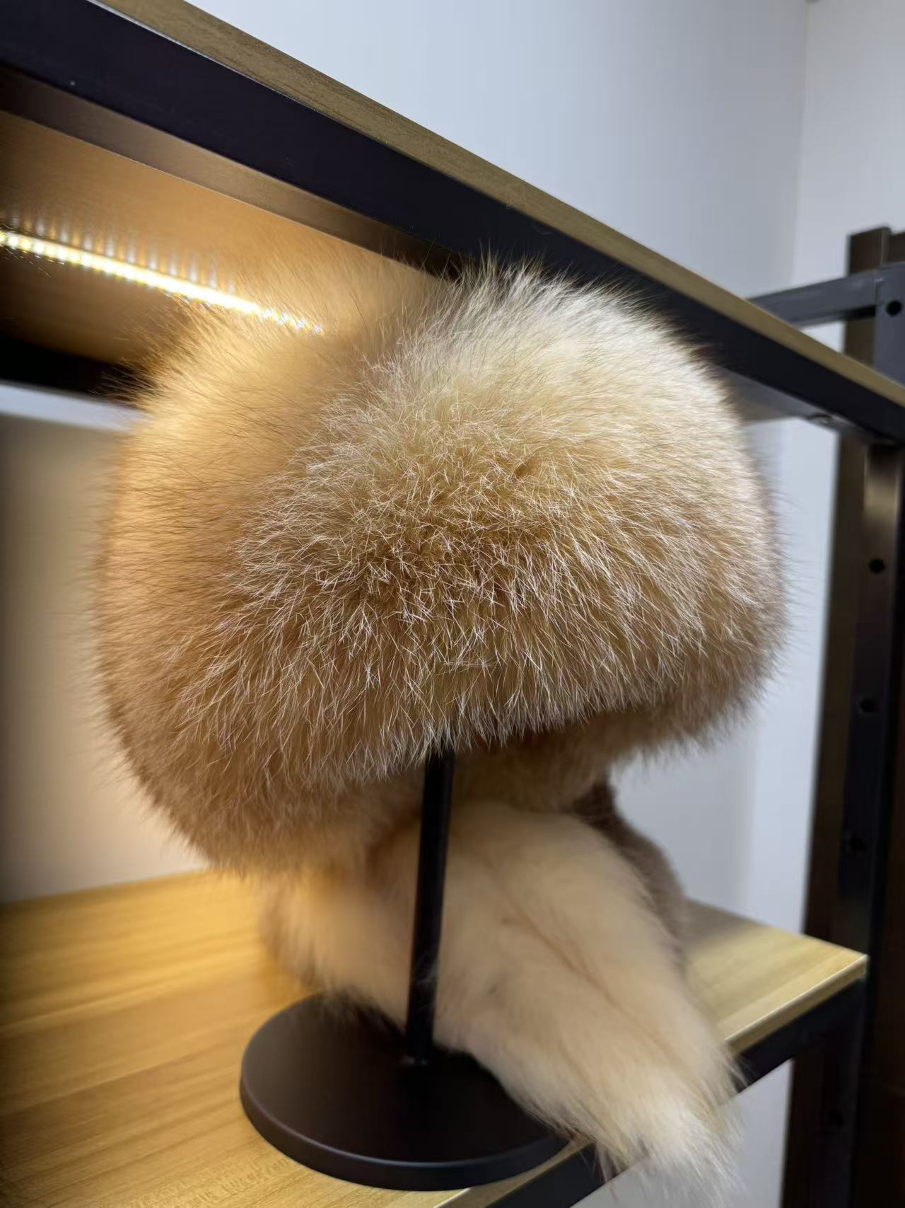 狐狸毛帽子女冬季蒙古东北防风保暖加厚高级感护耳皮草帽子显脸小