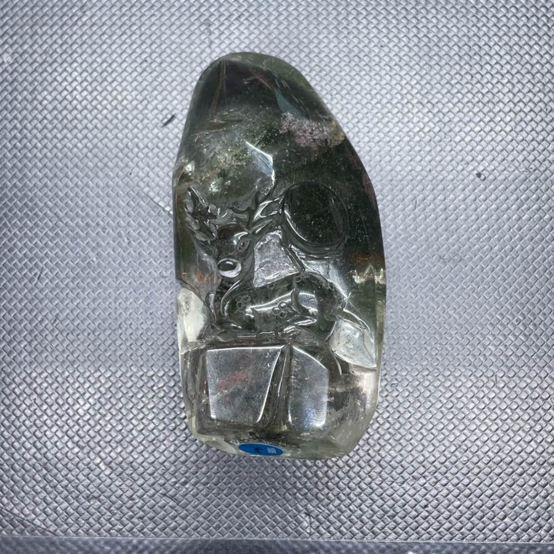 水晶天然绿幽灵水晶古晶传奇1085x y未镶嵌?****?