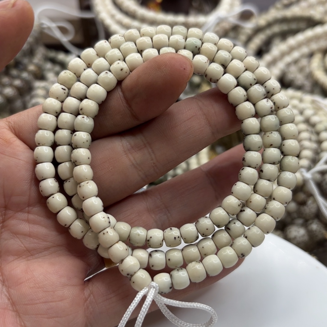 星月菩提吊坠65鼓珠冰糖大留白