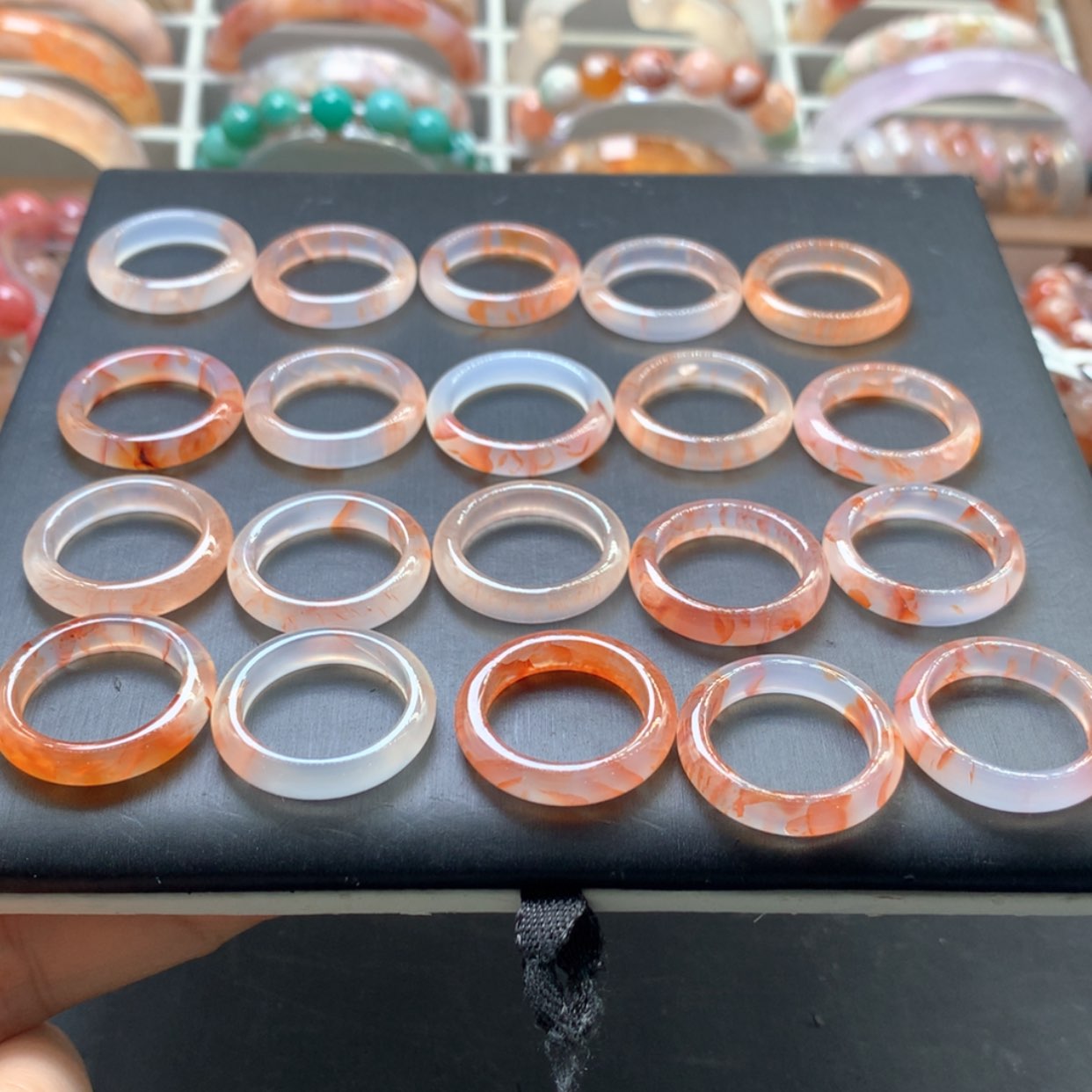 【闪购商品】未镶嵌戒指玛瑙/玉髓发一个