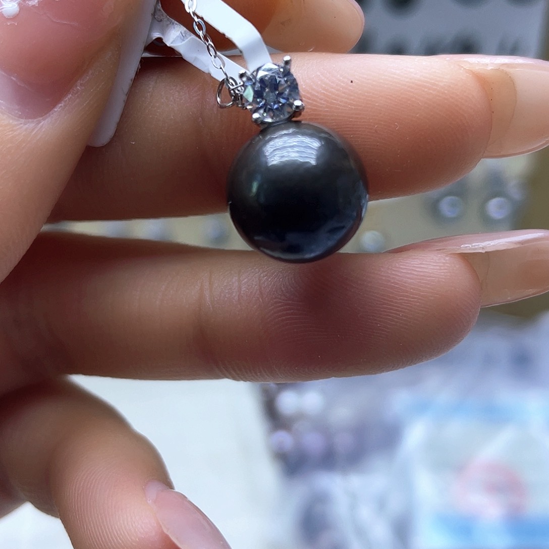 海水珍珠颈饰银S925镶嵌