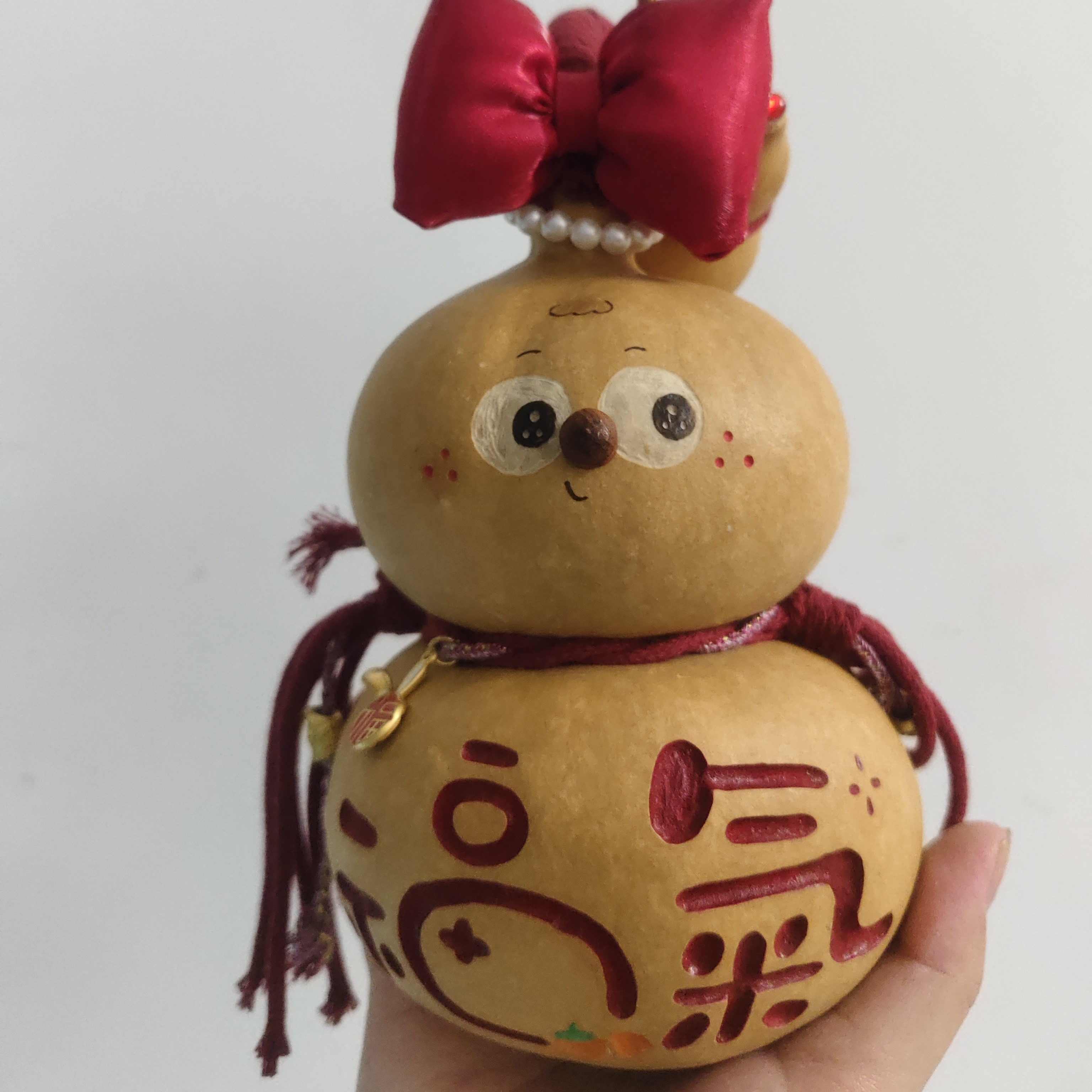 创意手工雕刻小葫芦饰品适合乔迁开业场合商务伴手礼