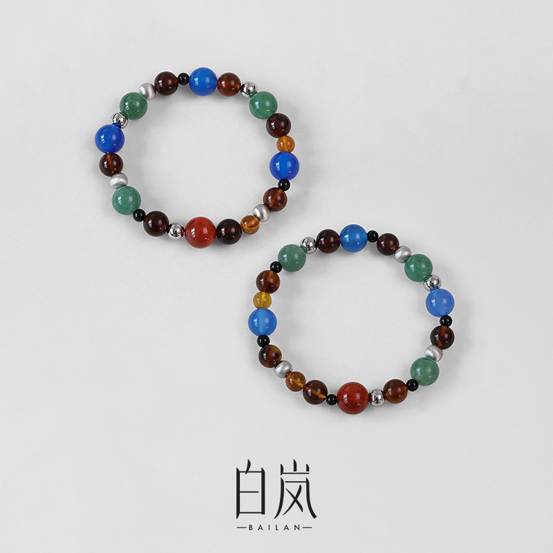 【8月上新】白岚多宝南红手串玛瑙新款手链女小众轻奢饰品SL4002