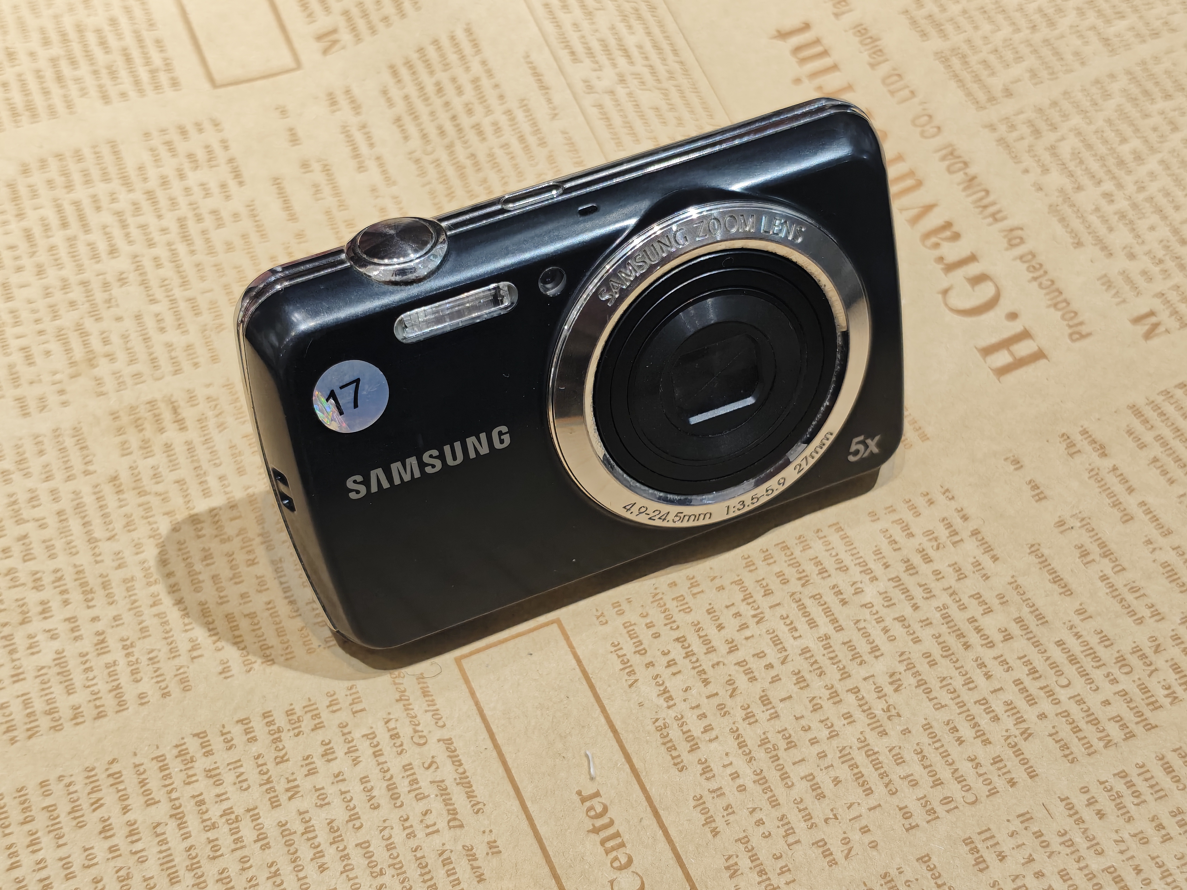 9新 Samsung/三星 PL20 1420w像素5倍光学变焦 黑色 人像冷白皮  