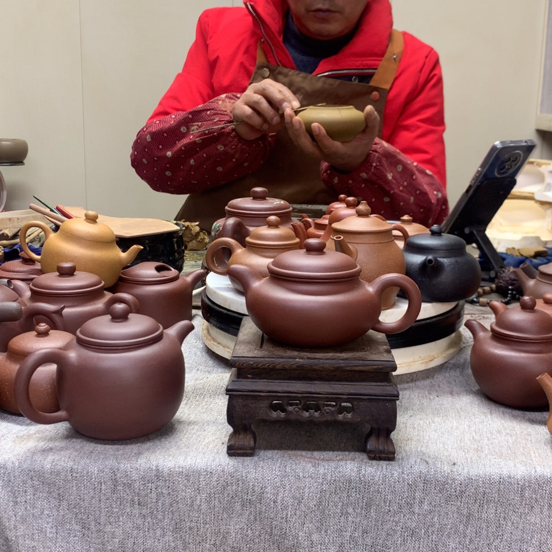 底槽青茶壶仿古180 c半手工制作