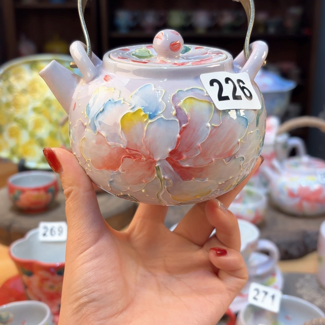 景德镇手绘高温釉下彩陶瓷茶具