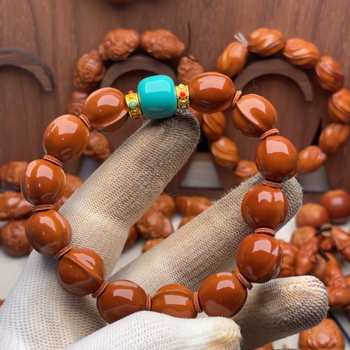 涛***哥橄榄核手串/手链1.4鲨鱼鳍