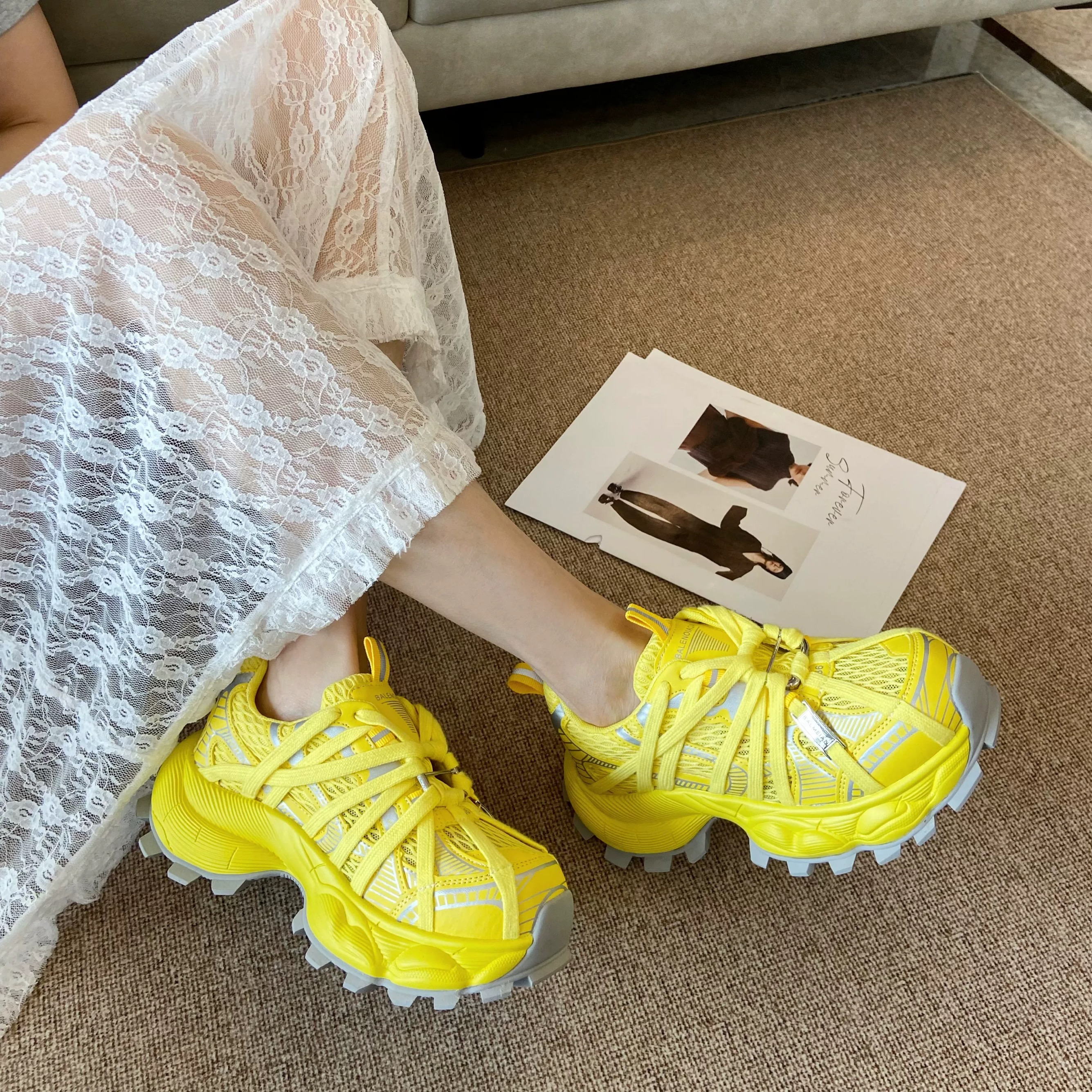 【K 273--89时尚女鞋】 直播间百搭厚底休闲鞋