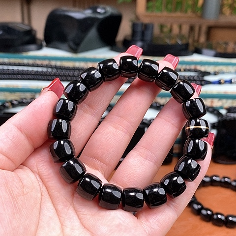 和田玉手链未镶嵌海*