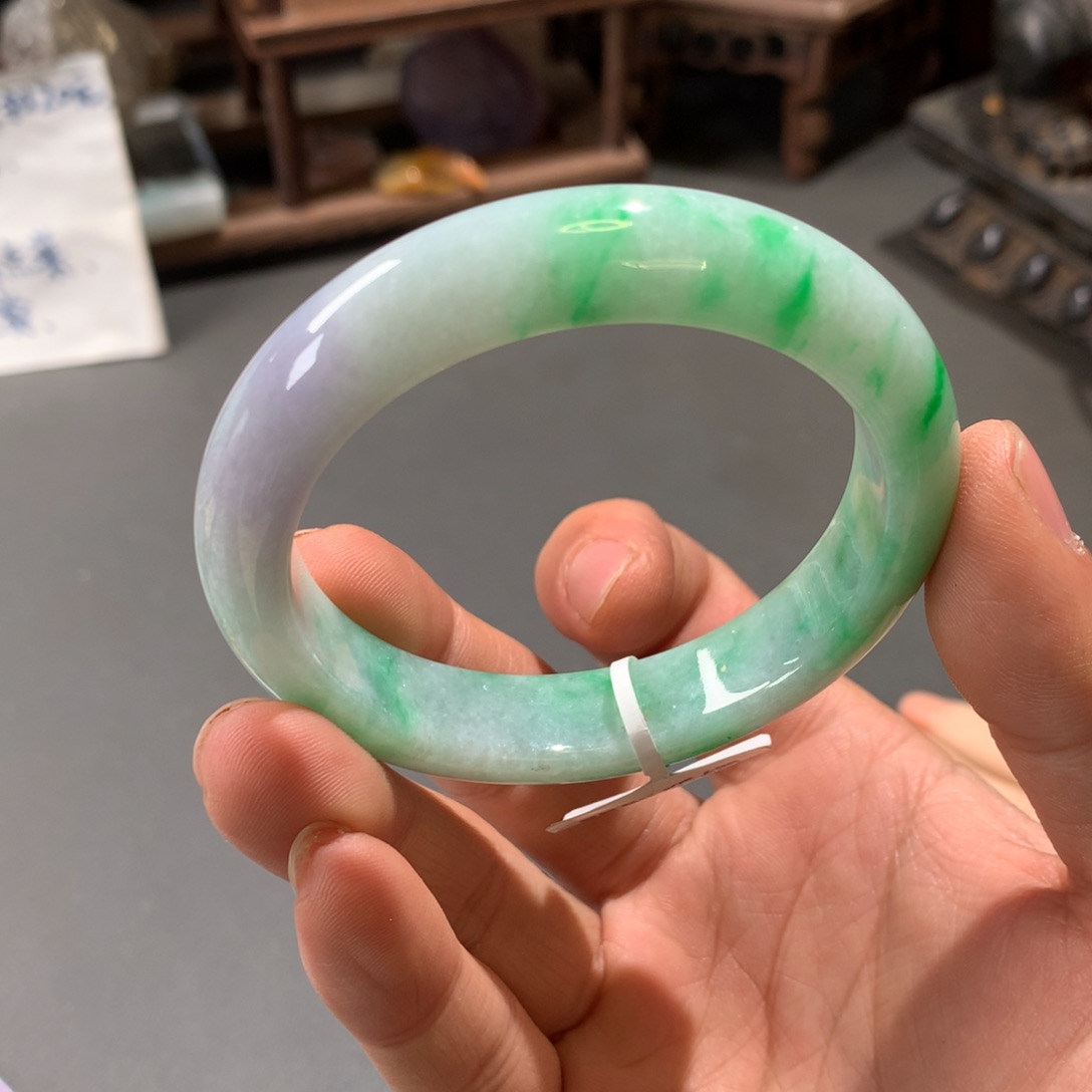 翡翠手镯未镶嵌53.8圈口