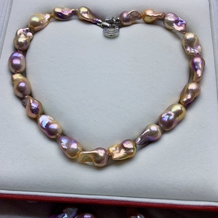 银S925镶嵌淡水珍珠耳饰静**美