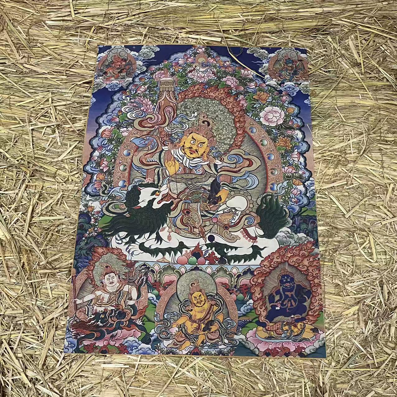 高端精品财宝天王绘画类唐卡AA148