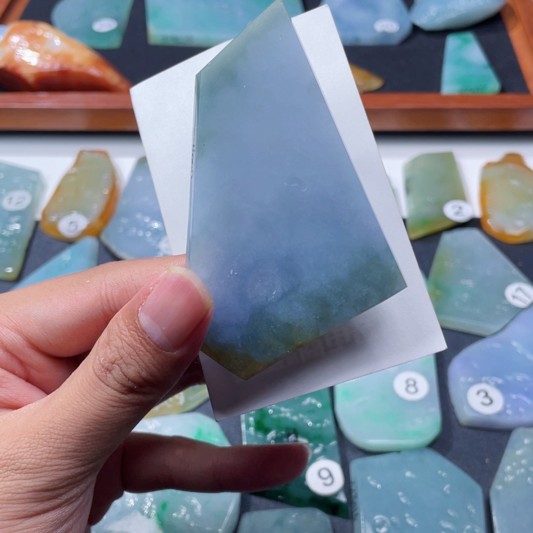 定制翡翠未镶嵌牌子料