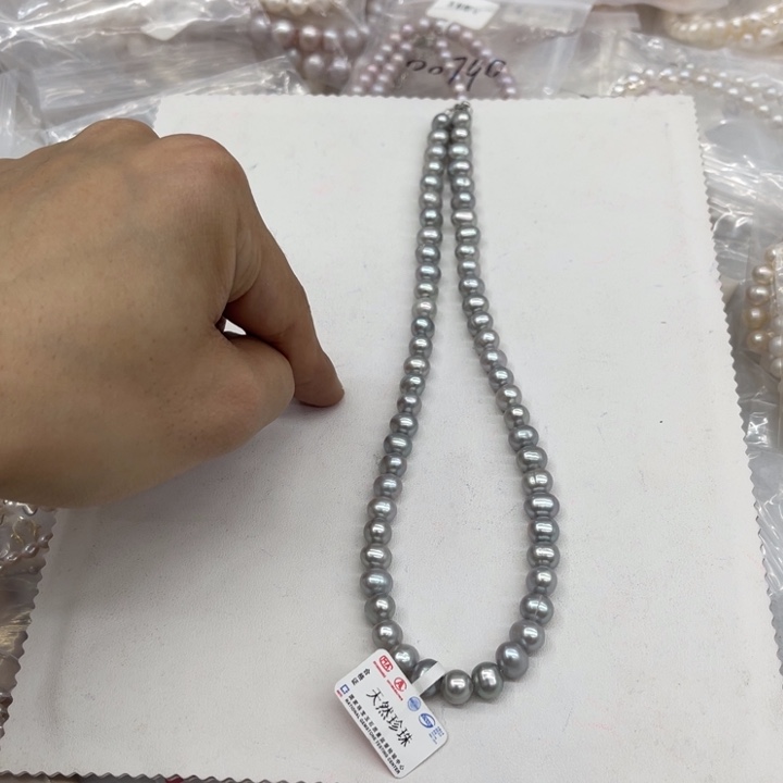 颈饰淡水珍珠银S925镶嵌00904