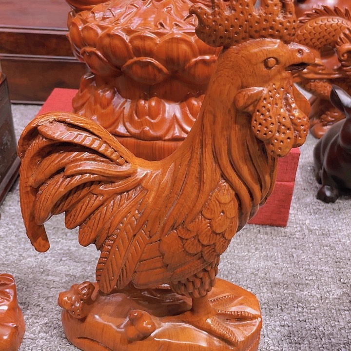 香榧木公鸡工艺品v v c ch