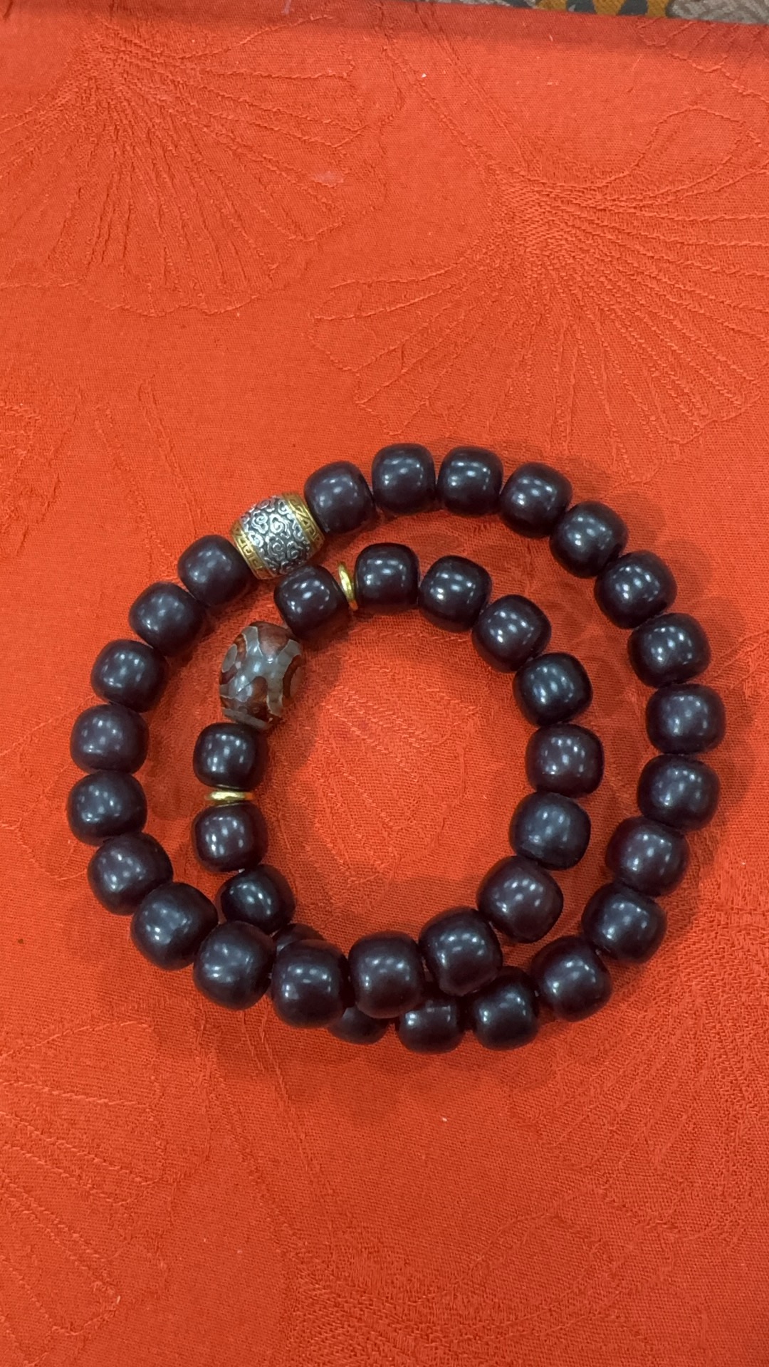 溏心老料文玩老型桶珠佛珠盘串