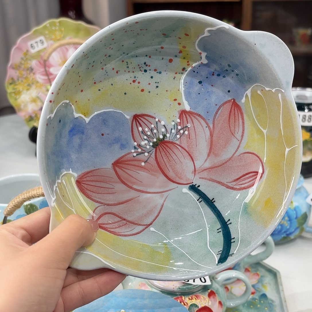 景德镇手绘高温釉下彩陶瓷茶具