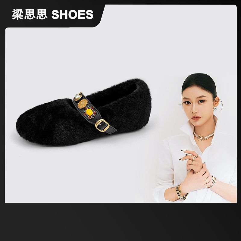 【海盗船】梁思思SHOES2025冬季新款时尚玛丽珍单鞋-HM3035