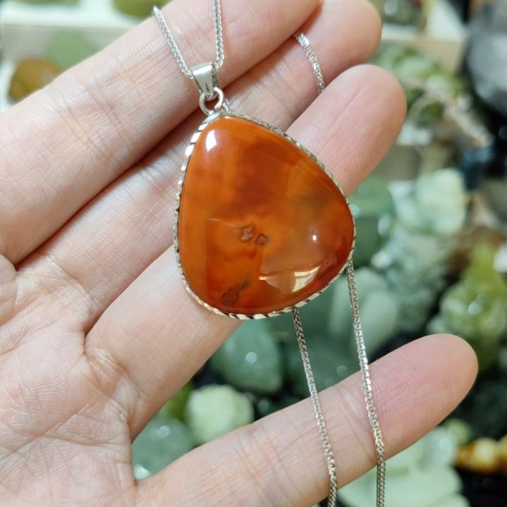 南红玛瑙挂坠款式银S925镶嵌