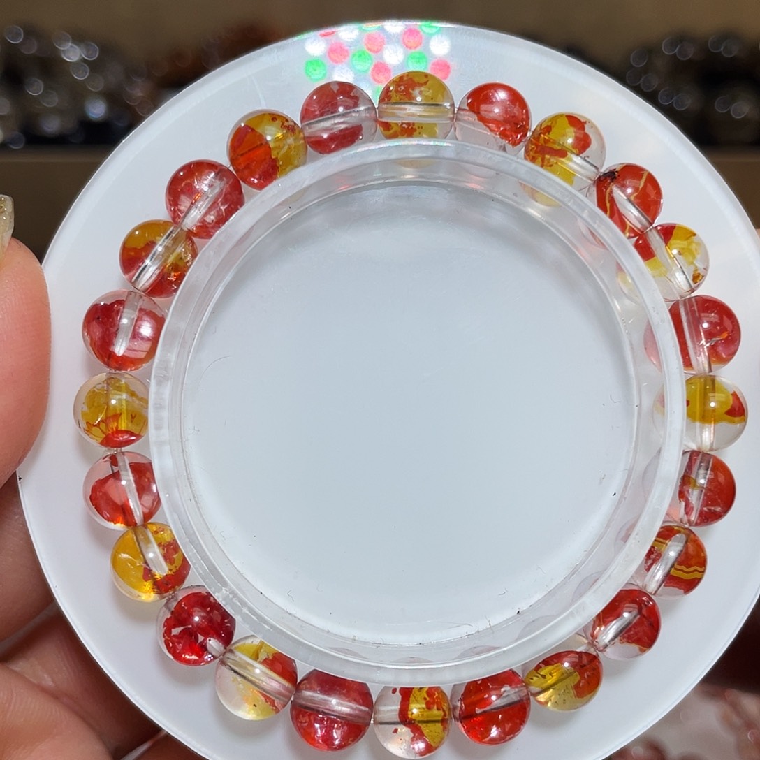 未镶嵌手串水晶锦鲤浇花8