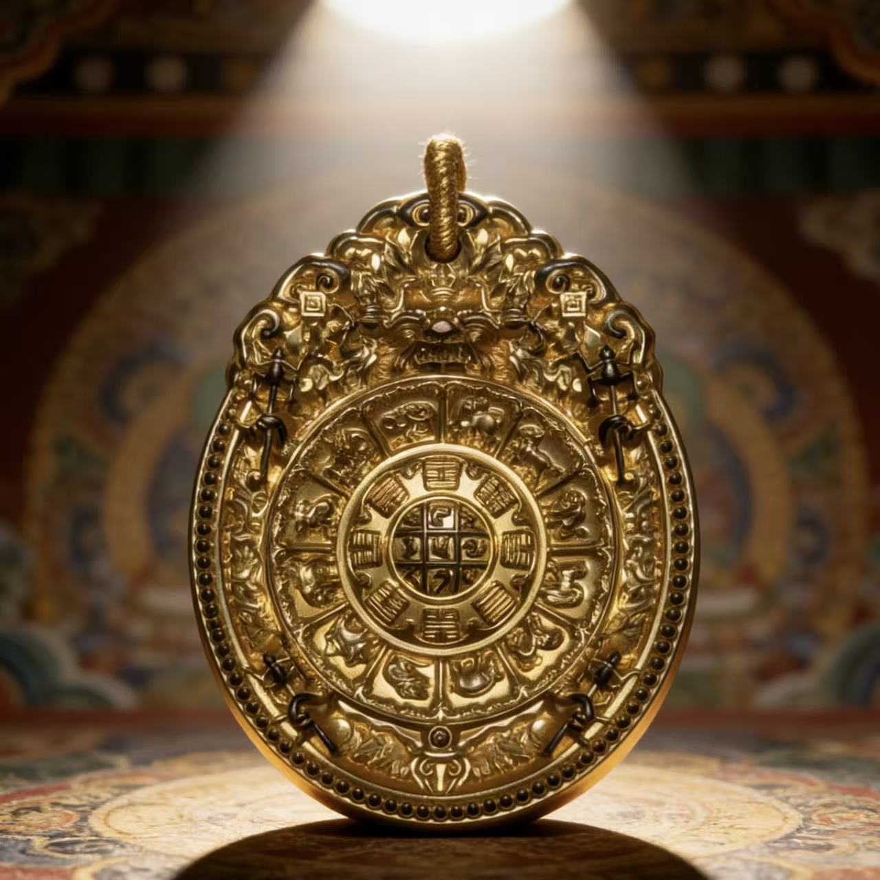 【年终大促-12-28】鎏金九宫八卦牌 NZ46