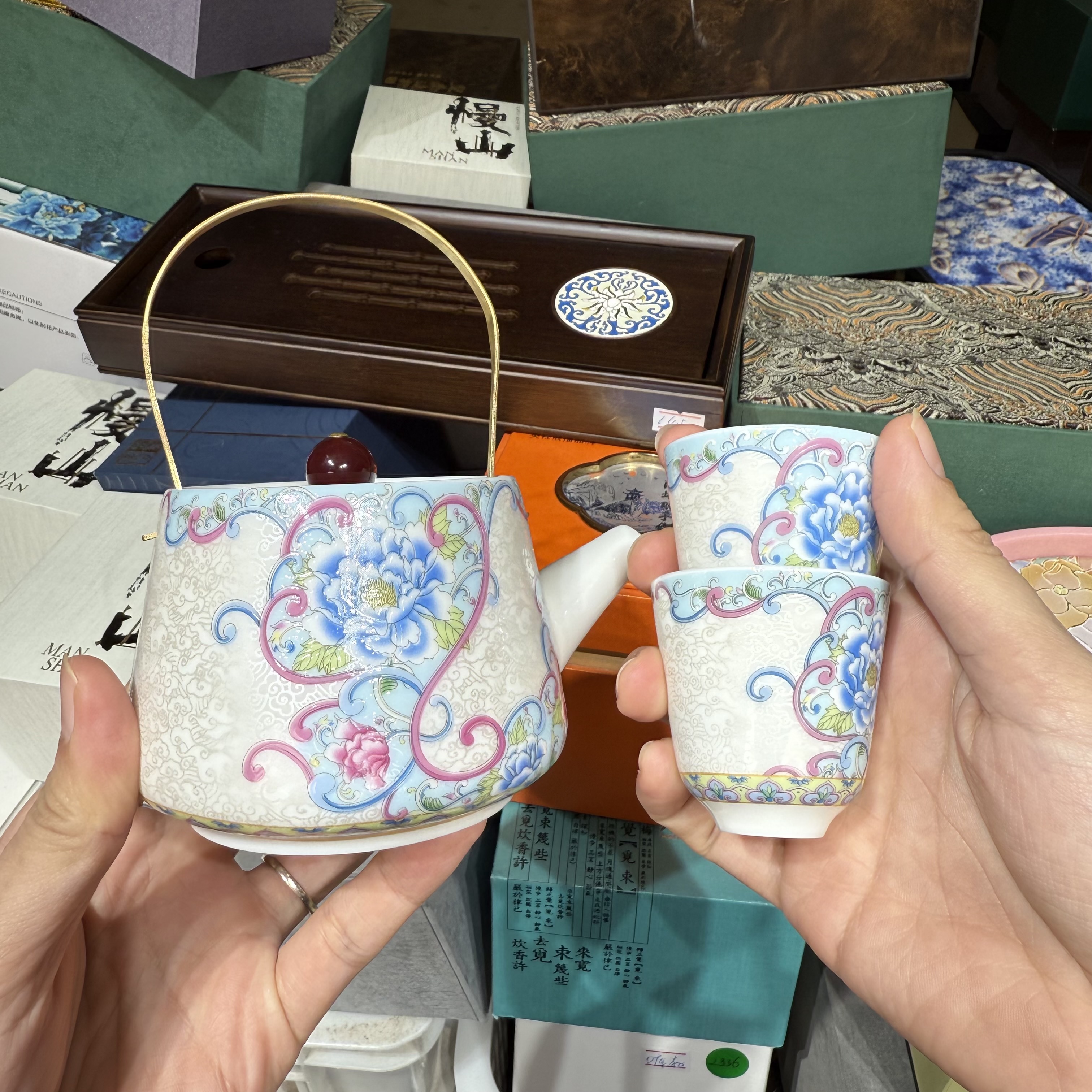 【闪购商品】@@掐丝银一壶两杯5013+5012