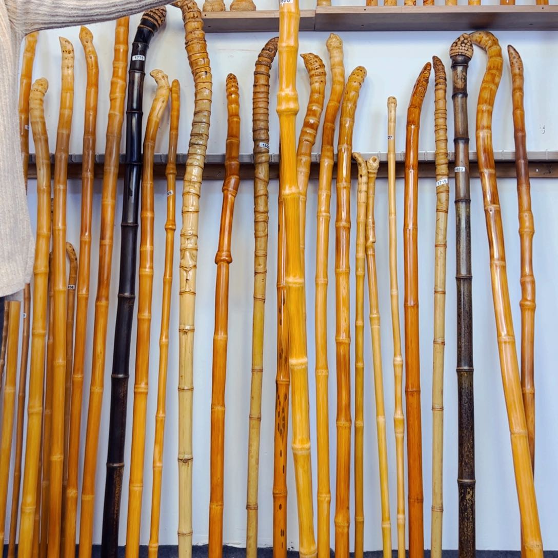 1698玉竹杖登山杖手持拐棍